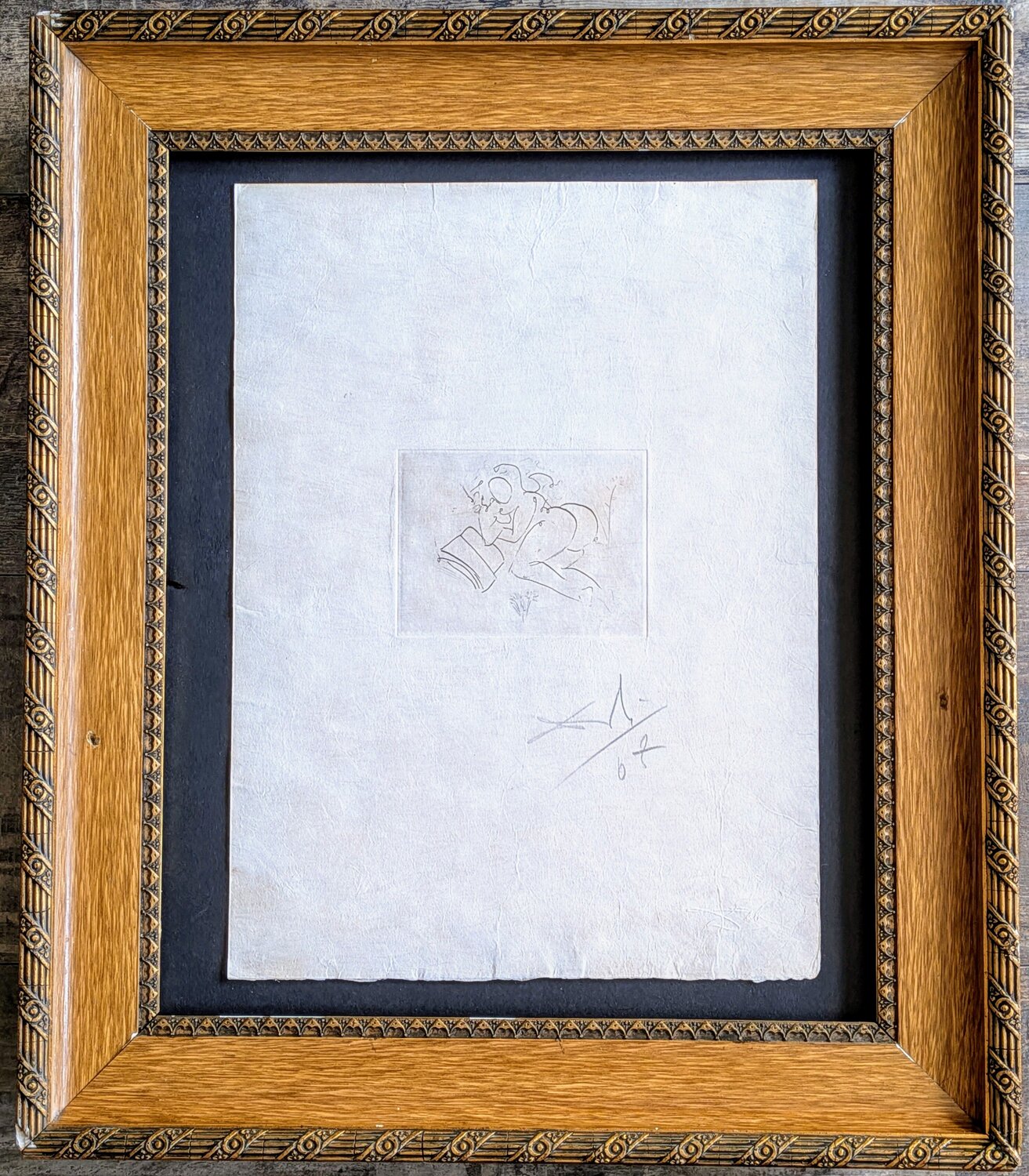 Nude - Hand-Signed Original Etching on japon paper, 1967 Salvador Dalí Werk auf Papier zu verkaufen
