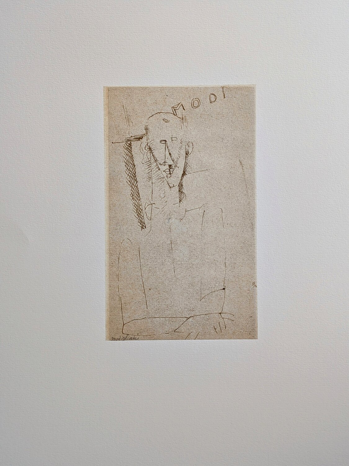 Limited edition photolithograph - Portrait of a Man Amedeo Modigliani Druck zu verkaufen