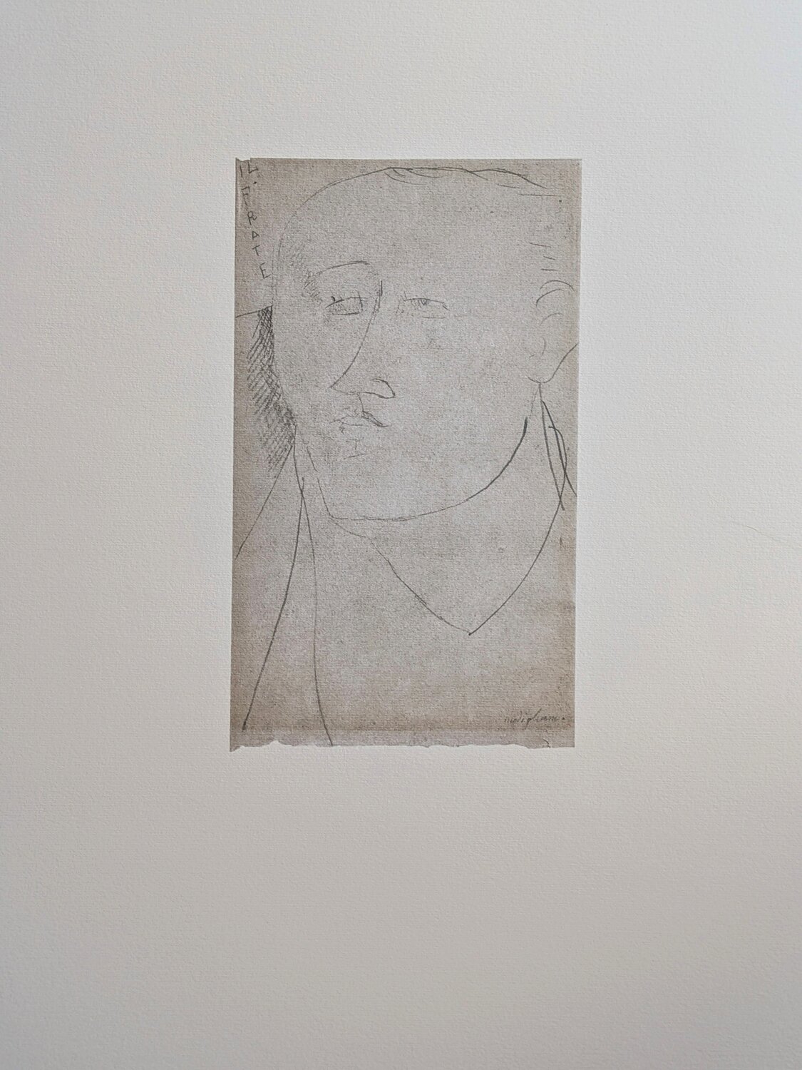Limited edition photolithograph - Portrait of a Man Amedeo Modigliani Druck zu verkaufen