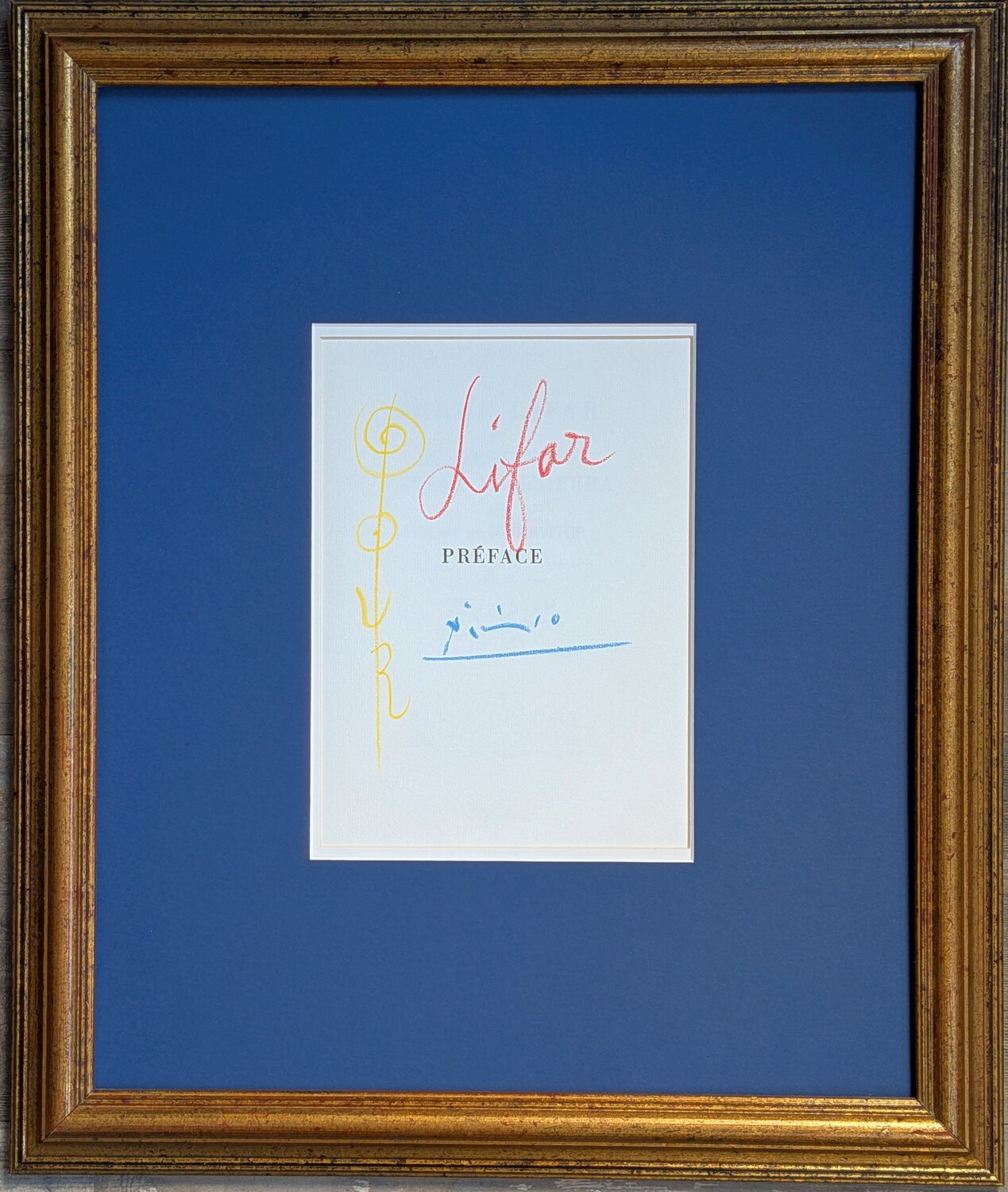Pablo PICASSO - Hand-Signed Pastel Drawing on Paper, 1971 Pablo Picasso Work on Paper for sale