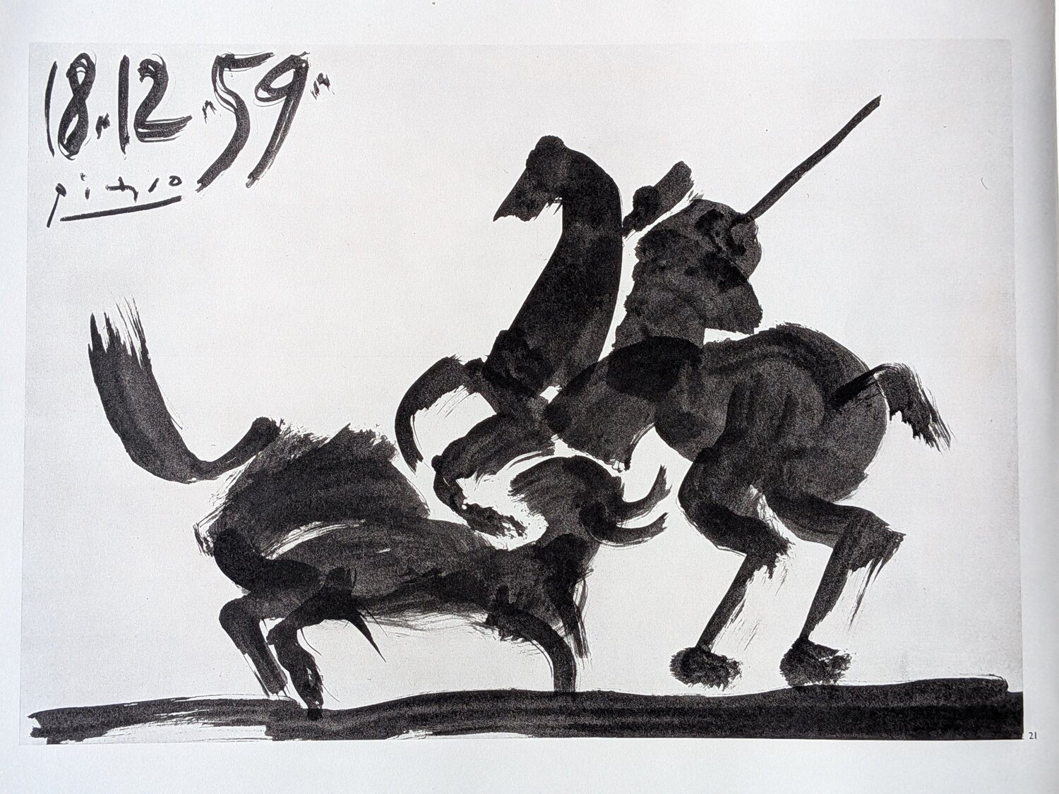 Helioengraving (A Los Toros) - Corrida Scene, 1961 Pablo Picasso Druck zu verkaufen