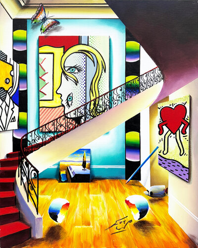 Grand Collection (large original painting on canvas) by Ferjo, Painting for Sale on Singulart