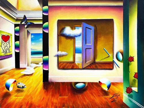 Le Poison (large original painting on canvas) by Ferjo, Painting for Sale on Singulart