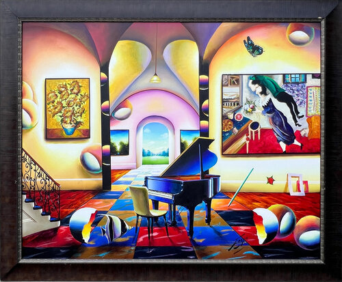 Floating in Love by Ferjo, Painting for Sale on Singulart