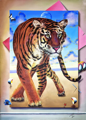 BENGAL TIGER by Ferjo, Painting for Sale on Singulart