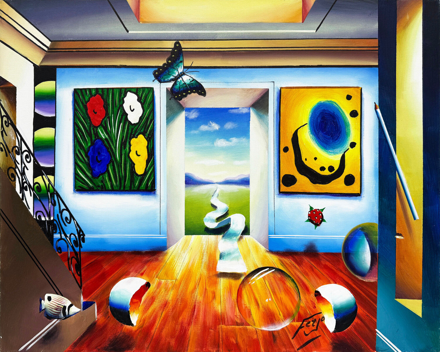 Majestic Collection (original painting on canvas) Ferjo Originalgemälde zu verkaufen