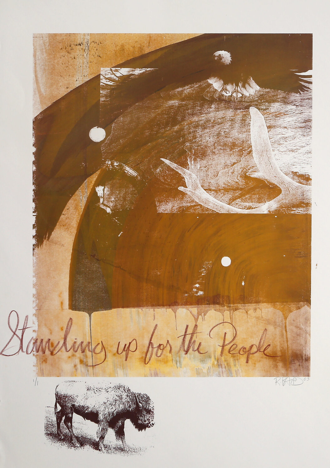 Standing up for the people Rebecca Baird Druck zu verkaufen