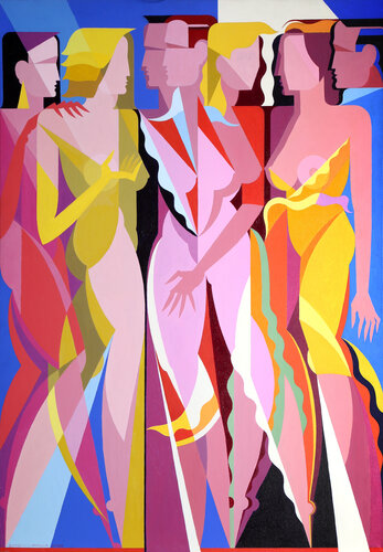 Figure Multiple di Giancarlo Impiglia, Pittura in vendita su Singulart