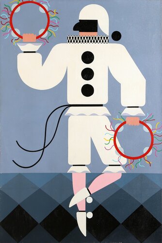 Pulcinella van Giancarlo Impiglia, Schilderij te koop op Singulart