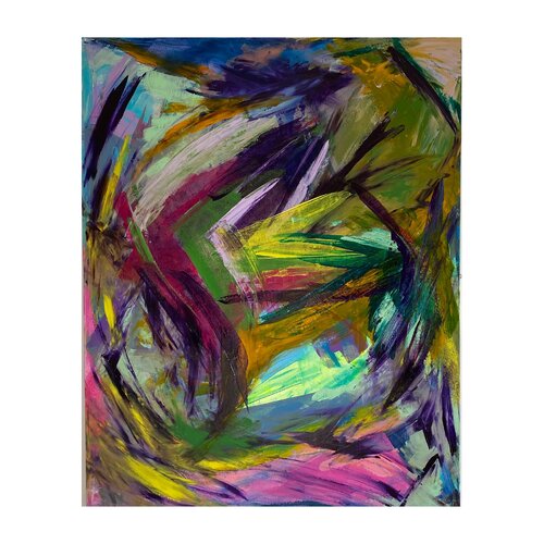 To the moon de Valentina Chiassolini, Pintura a la venta en Singulart