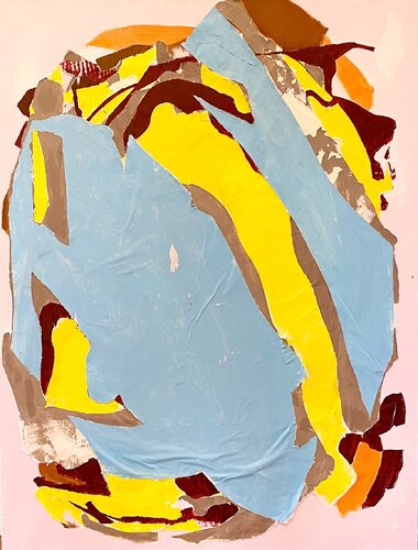 “Sous le pavé, la plage” (“Beneath the paving stones, the beach”) par Alistair Tillen, Peinture en vente sur Singulart