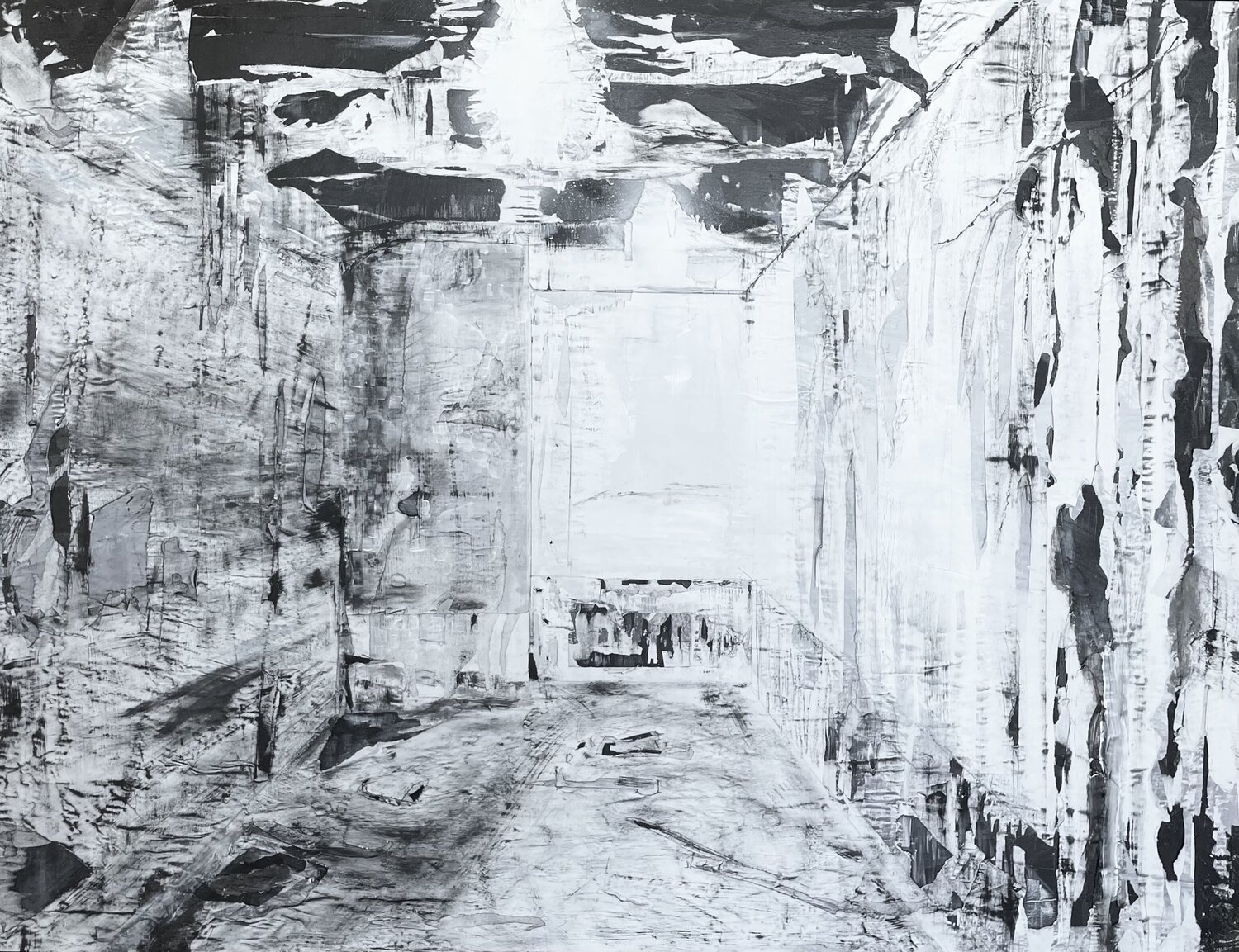 Auschwitz Alistair Tillen Peinture originale à vendre