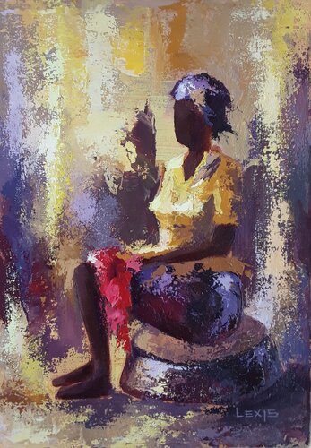 Humble beginnings II by Alex Mensah, Painting for Sale on Singulart