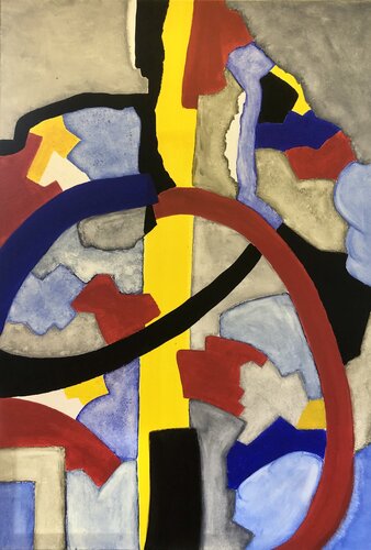 Yellow River par Tom Schmid, Peinture en vente sur Singulart