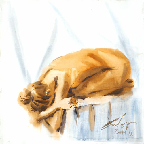 Nude N. by Dima Filatov, Work on Paper for Sale on Singulart
