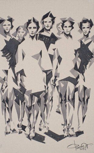 Futurist Walk van Dima Filatov, Schilderij te koop op Singulart