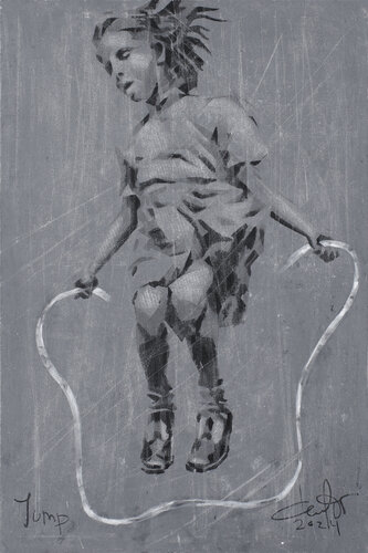 Jump (Sfumato) di Dima Filatov, Pittura in vendita su Singulart