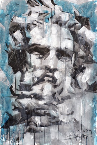 Poseidon (Olympus Series) di Dima Filatov, Pittura in vendita su Singulart