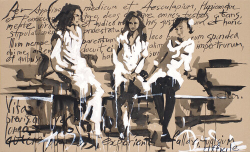 Hippocratic Oath (Doctor and Nurses) van Dima Filatov, Schilderij te koop op Singulart