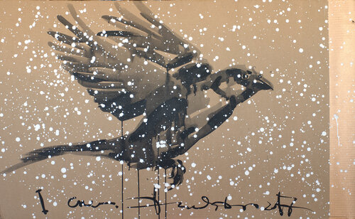 First snow (Sparrow series) by Dima Filatov, Painting for Sale on Singulart