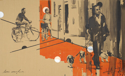 Old city (Paused in the summer) van Dima Filatov, Schilderij te koop op Singulart