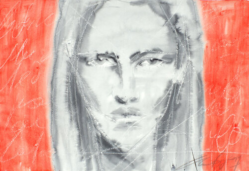 Your eyes (from a series of faces) von Dima Filatov, Werk auf Papier kaufen auf Singulart