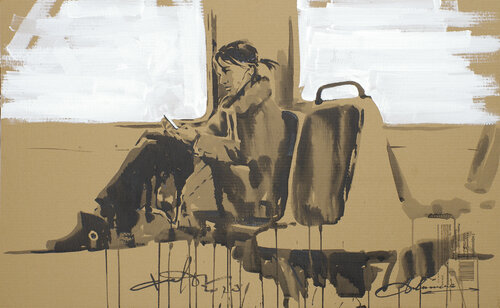 Electric Train di Dima Filatov, Pittura in vendita su Singulart