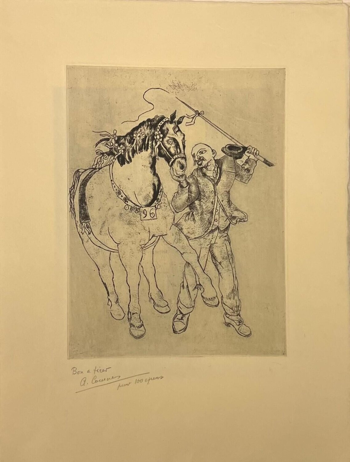 Le cheval au concours Alfred Courmes Édition à vendre