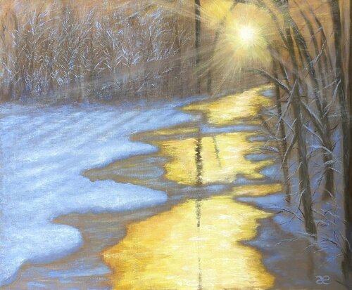 Golden Path di Cæsiliæ, Pittura in vendita su Singulart