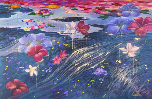 Frangipani Waltz von Cæsiliæ, Malerei kaufen auf Singulart