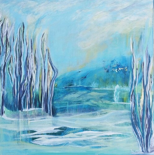 Auftauen - um zu erblühen by Beate Mascialino, Painting for Sale on Singulart