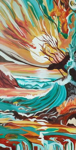 Change - Power of Move von Beate Mascialino, Malerei kaufen auf Singulart