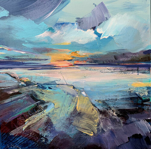 Evening walk I van Irina Laube, Schilderij te koop op Singulart