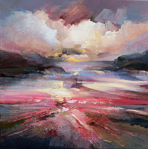 Energy of the evening van Irina Laube, Schilderij te koop op Singulart