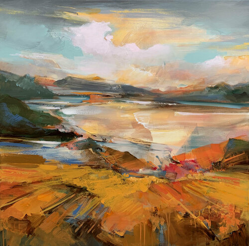 Golden Autumn van Irina Laube, Schilderij te koop op Singulart