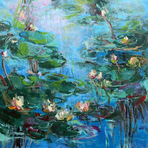 Water ponds van Irina Laube, Schilderij te koop op Singulart
