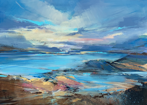 Blue lake van Irina Laube, Schilderij te koop op Singulart