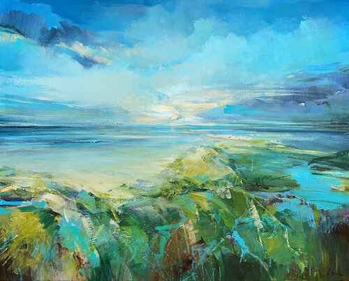 The green beach van Irina Laube, Schilderij te koop op Singulart