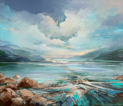 By the lake van Irina Laube, Schilderij te koop op Singulart