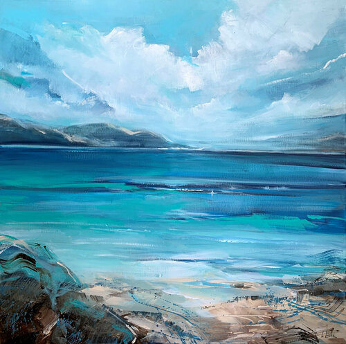 A bay in Italy van Irina Laube, Schilderij te koop op Singulart