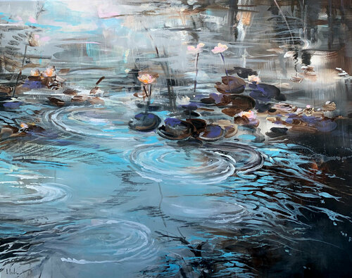 Blue pond van Irina Laube, Schilderij te koop op Singulart