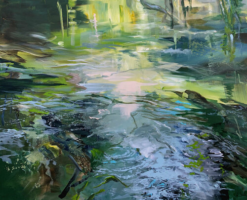 Forest brook I van Irina Laube, Schilderij te koop op Singulart