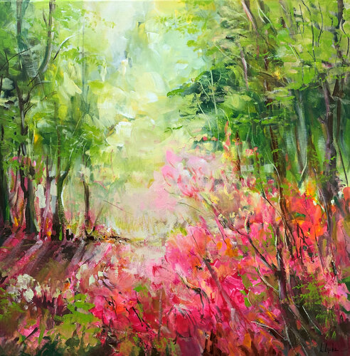 Summer forest di Irina Laube, Pittura in vendita su Singulart