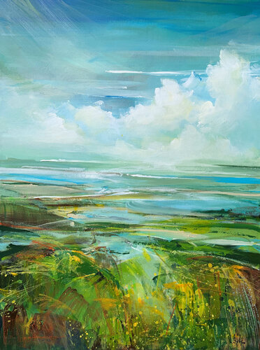 Summer clouds di Irina Laube, Pittura in vendita su Singulart
