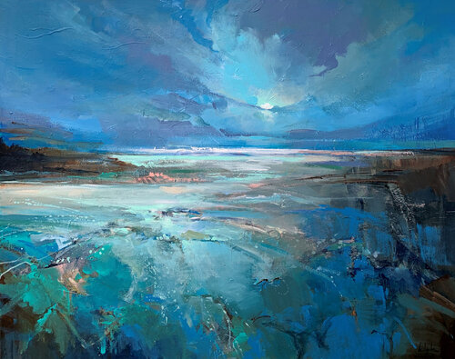 Night walk di Irina Laube, Pittura in vendita su Singulart