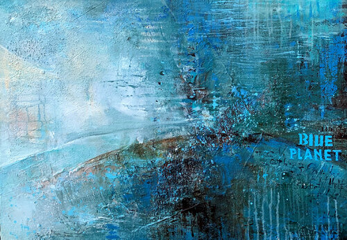Blue planet di Irina Laube, Pittura in vendita su Singulart