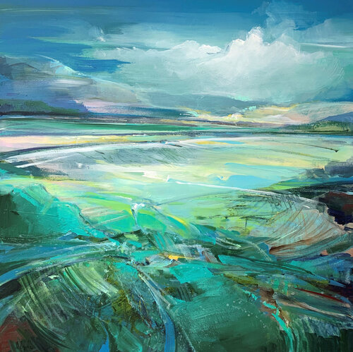 The way to the horizon di Irina Laube, Pittura in vendita su Singulart