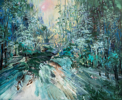 Deep into the forest II de Irina Laube, Pintura a la venta en Singulart
