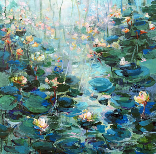 Lily pond II di Irina Laube, Pittura in vendita su Singulart