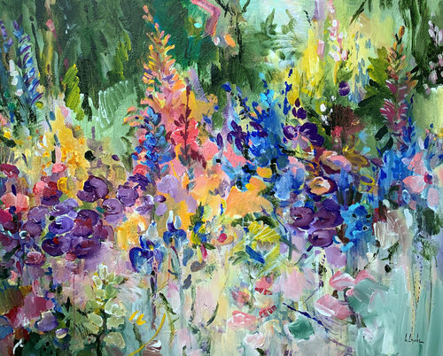 Summer garden VII di Irina Laube, Pittura in vendita su Singulart